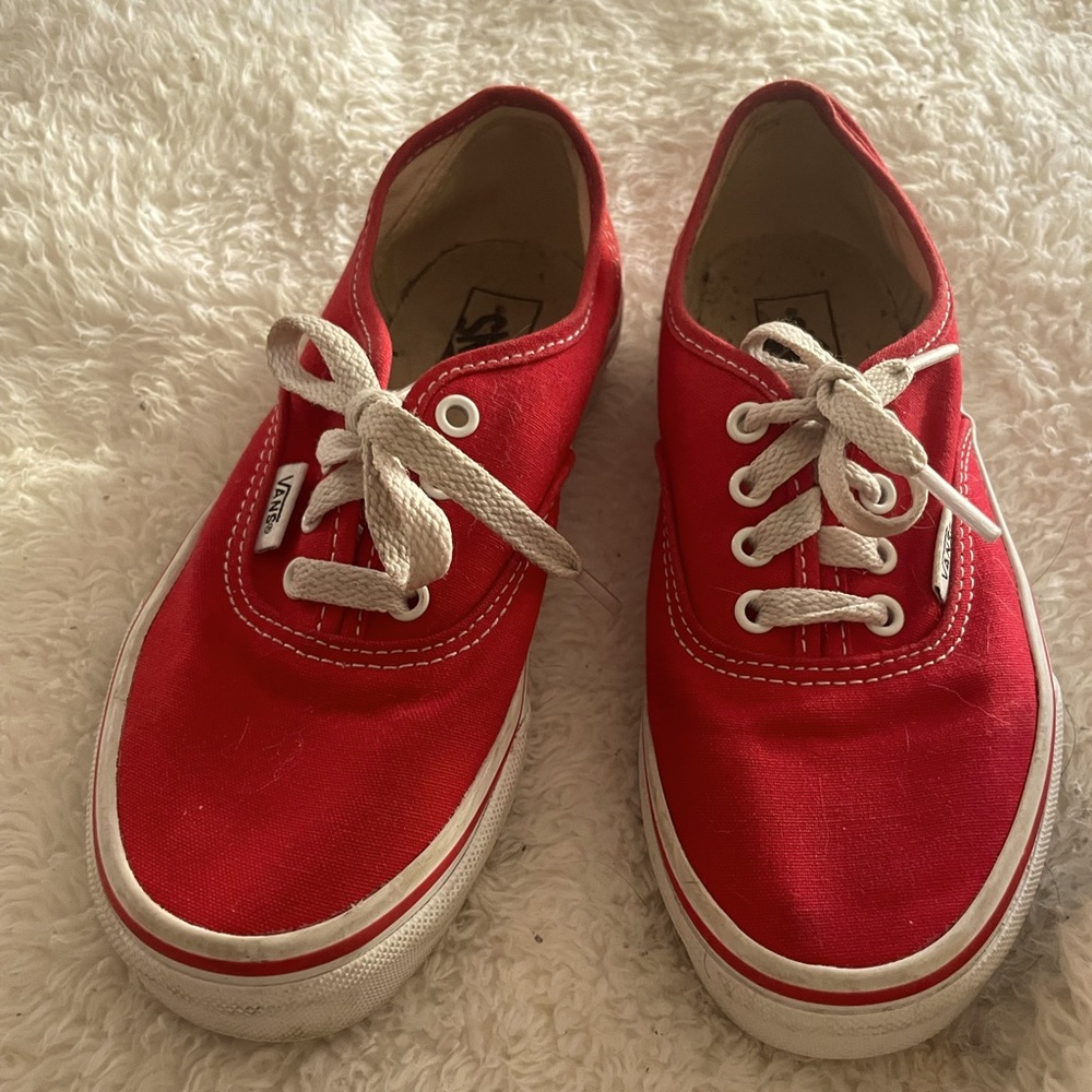 Girls’ Classic Vans Red ❤️✨🌹 US 2.5